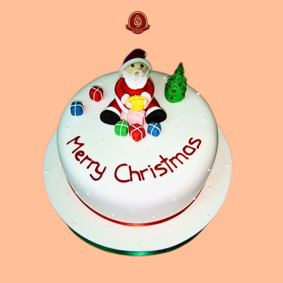 Santa Claus Sitting Christmas Cake – Abu Dhabi in Abu Dhabi | Christmas cakes Delivery UAE – Legrandeuae