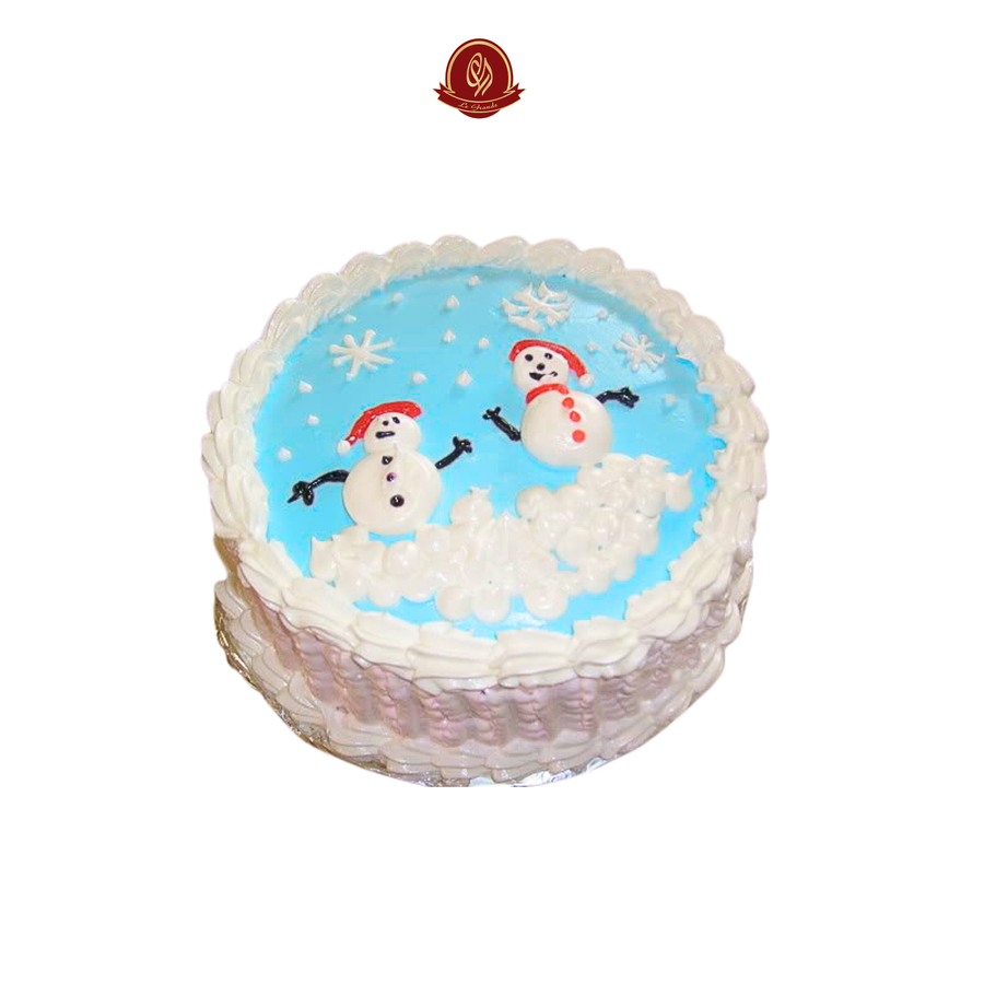 Winter Snowman Printed Cake – Abu Dhabi in Abu Dhabi | Christmas cakes Delivery UAE – Legrandeuae