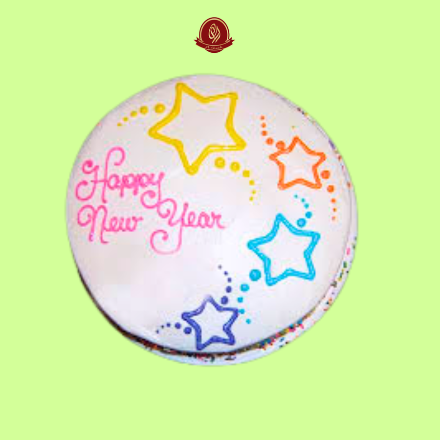 Rainbow Star New Year Cake - Abu Dhabi in Abu Dhabi | New Year Cakes Delivery UAE – Legrandeuae