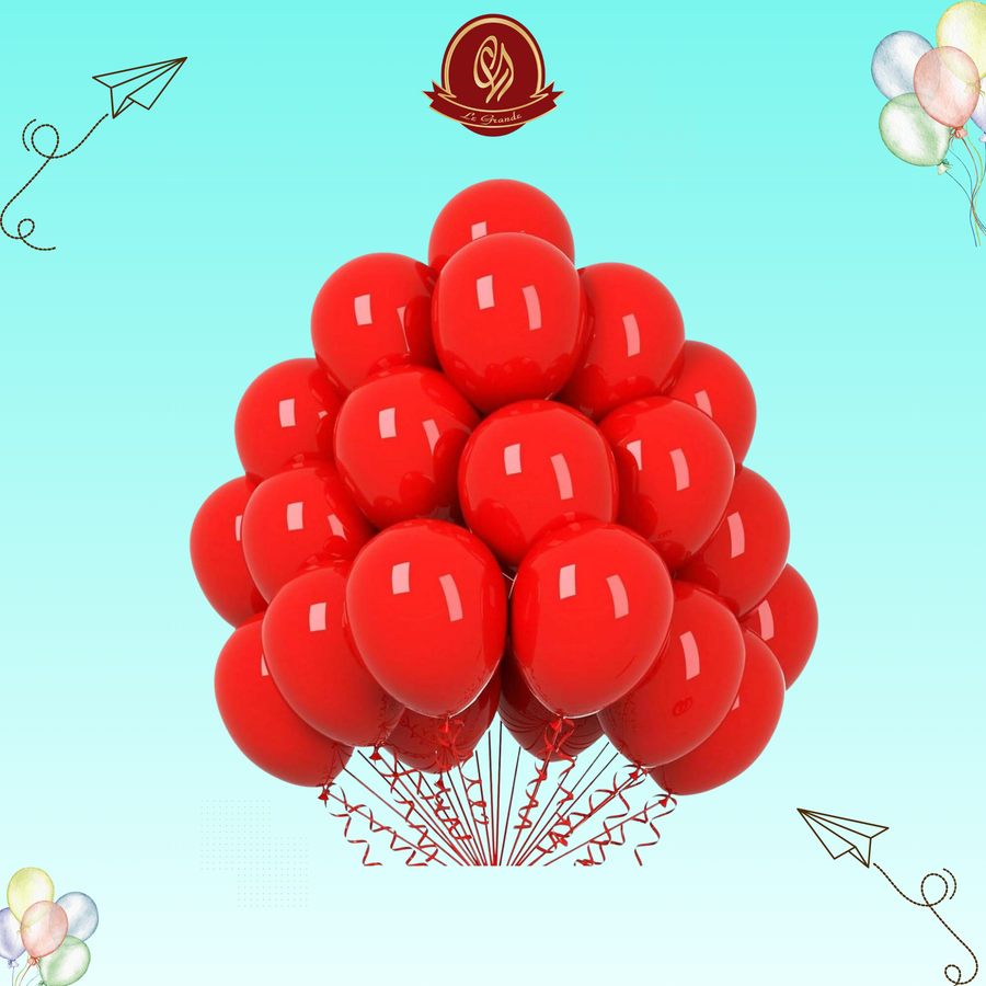 Bright Red Color Helium Balloons 25 Pcs – Party Balloon Abu Dhabi in Abu Dhabi | balloons Delivery UAE – Legrandeuae
