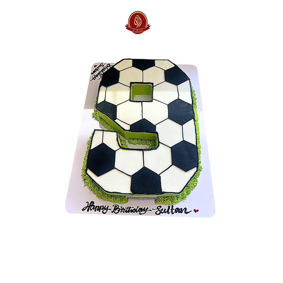 Food Ball Theme Cake Number Shape Abu Dhabi