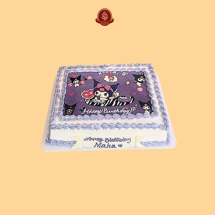 Kuromi Cake Square shape Abu Dhabi