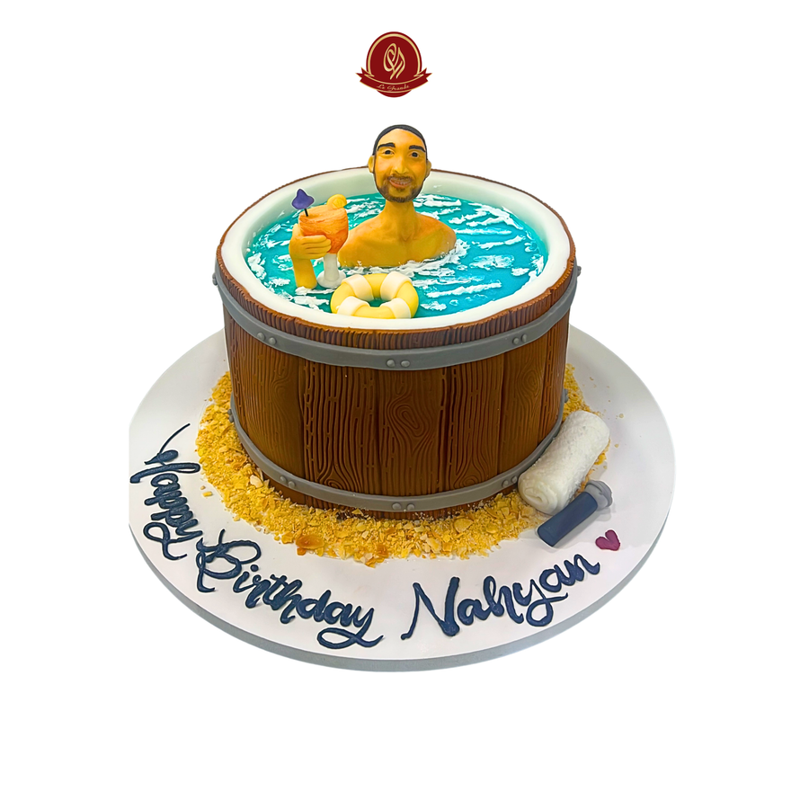 Swimming Pool Cake Art AbuDhabi