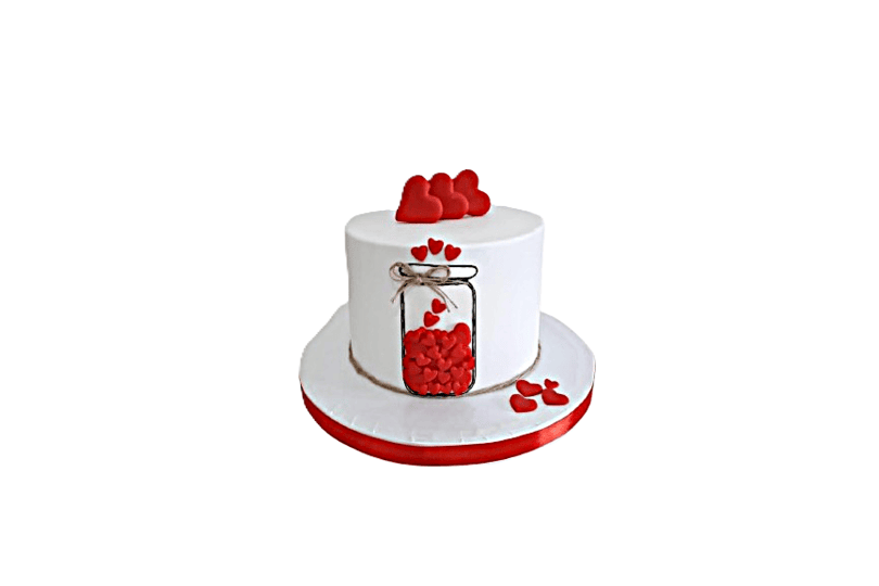 Valentine's Day Cake 9 in Abu Dhabi | valentines cake and flowers Delivery UAE – Legrandeuae