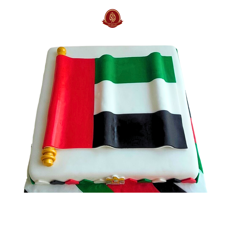 Waving Flag National Day Cake – UAE Patriotic Celebration Cake | Abu Dhabi & UAE Delivery in Abu Dhabi | National Day cakes Delivery UAE – Legrandeuae