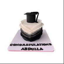 Graduation Cap Cake with Customize Name - Abu Dhabi in Abu Dhabi | Graduation Cakes Delivery UAE – Legrandeuae