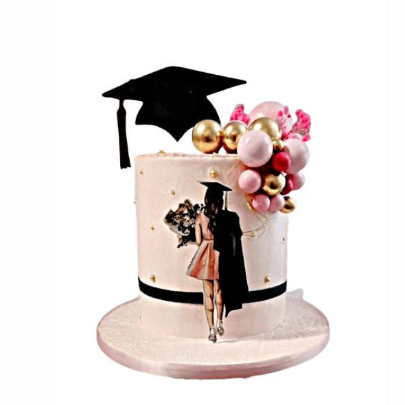 Future Boss Graduation Cake with Balls – Abu Dhabi in Abu Dhabi | Cakes Delivery UAE – Legrandeuae