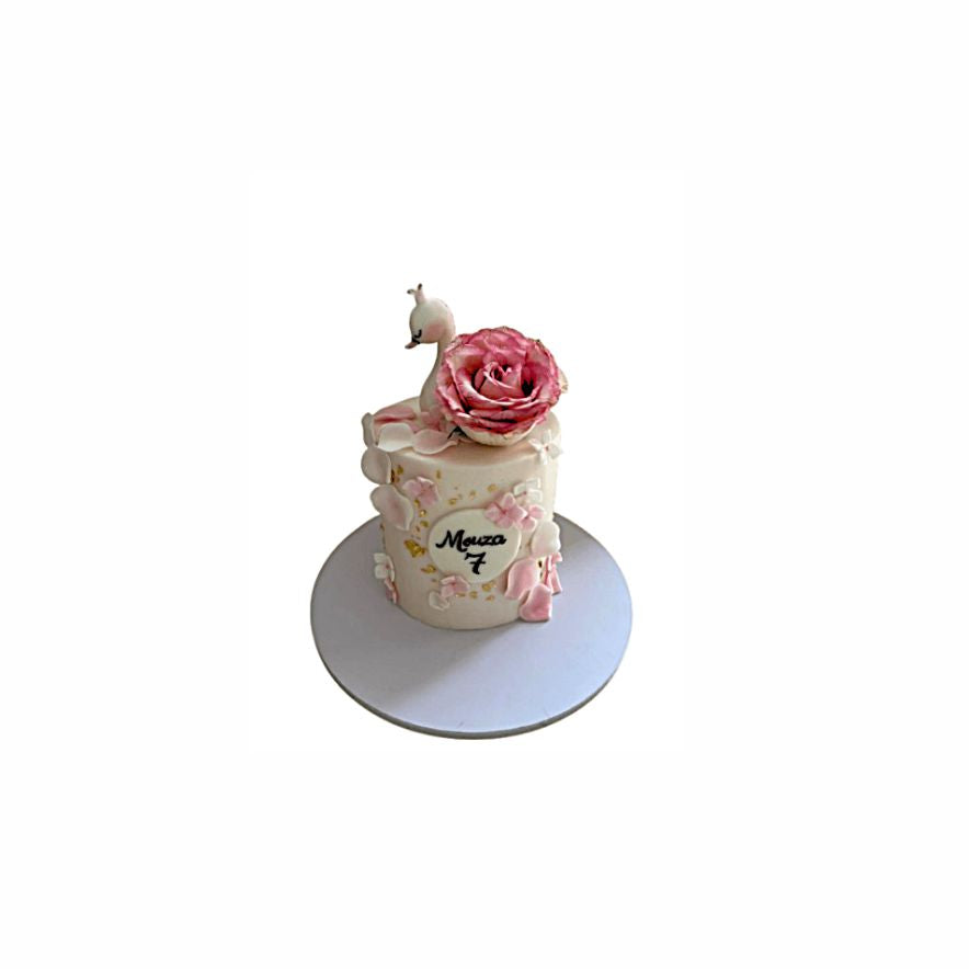 Springtime Birthday Cake – Elegant Floral Cake | Abu Dhabi & UAE Delivery in Abu Dhabi | Birthday Cakes – Adults Delivery UAE – Legrandeuae