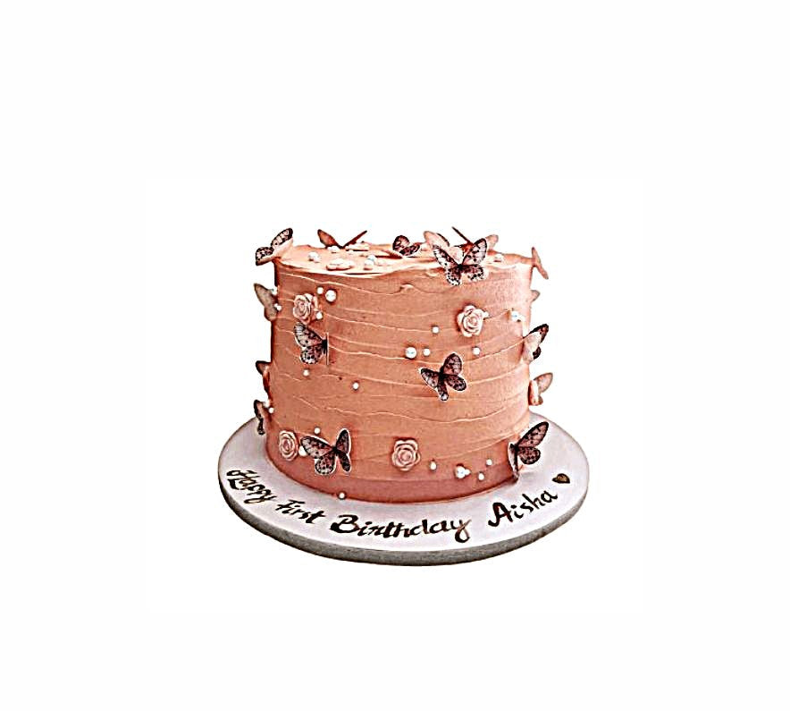 Delicate Butterfly Birthday Cake – Elegant Designer Cake for Adults | Abu Dhabi & UAE Delivery in Abu Dhabi | Birthday Cakes – Adults Delivery UAE – Legrandeuae