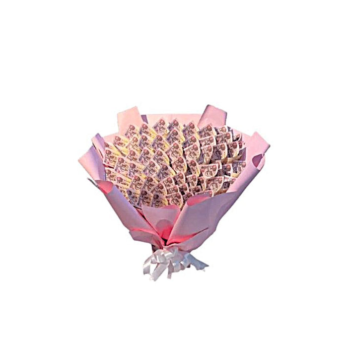 Mother's Day Money Bouquet in Pink Wrapping - Abu Dhabi in Abu Dhabi | Mothers Day Bouquet Delivery UAE – Legrandeuae