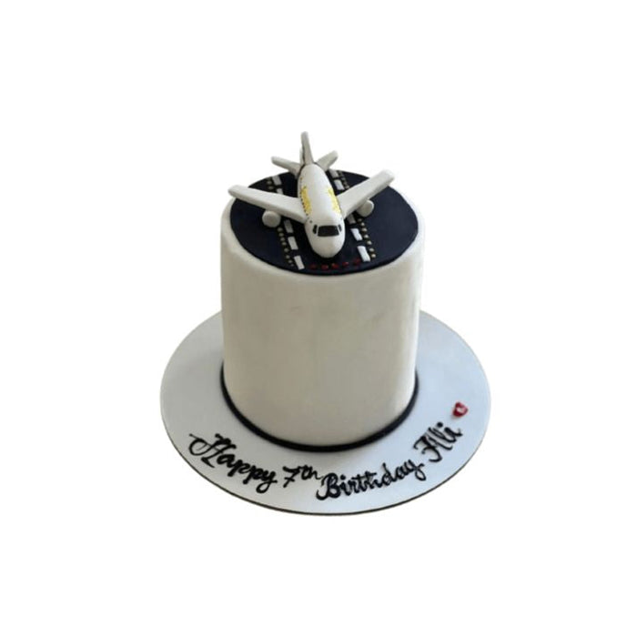 Custom Airplane & Airport Runway Fondant Pilot Cake – Abu Dhabi