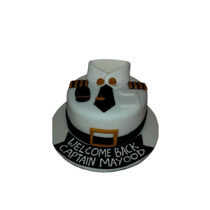 Pilot Uniform Shirt Birthday & Promotion Cake – Abu Dhabi