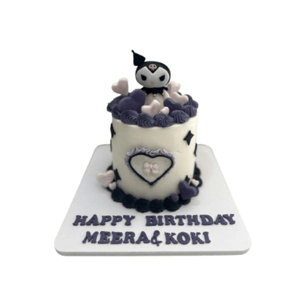Sanrio Kuromi Heart Cake - Abu Dhabi