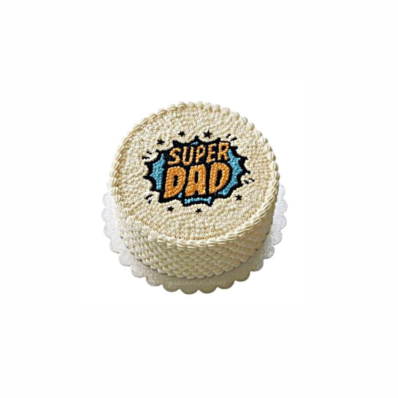 Super Dad Action Hero Birthday Cake – Stylish Father’s Celebration Cake | Abu Dhabi & UAE Delivery in Abu Dhabi | Birthday Cakes – Adults Delivery UAE – Legrandeuae