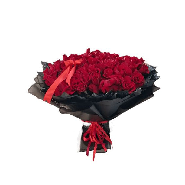 The Grand Velvet Red Roses Bouquet | Flowers Abu Dhabi in Abu Dhabi | Flowers Delivery UAE – Legrandeuae