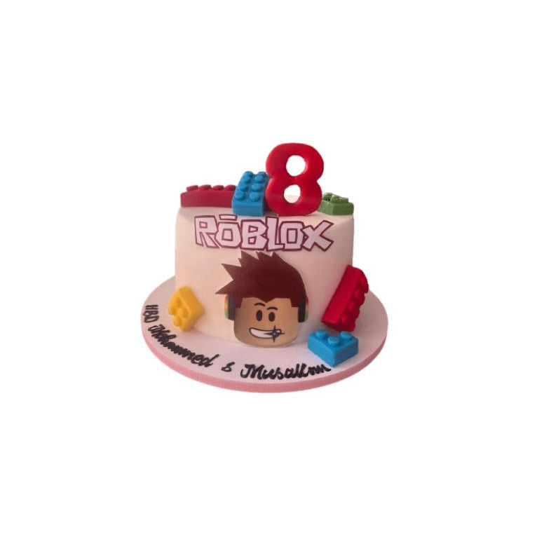 Roblox Number 8 Cake Fun Gamer Theme Birthday Cake - Abu Dhabi