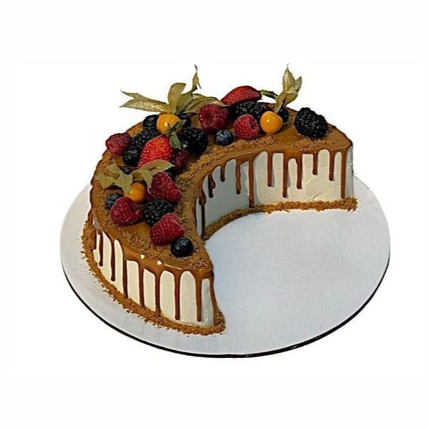 Berry Bliss Crescent Eid Cake – Lotus Cake Abu Dhabi in Abu Dhabi | Cakes Delivery UAE – Legrandeuae