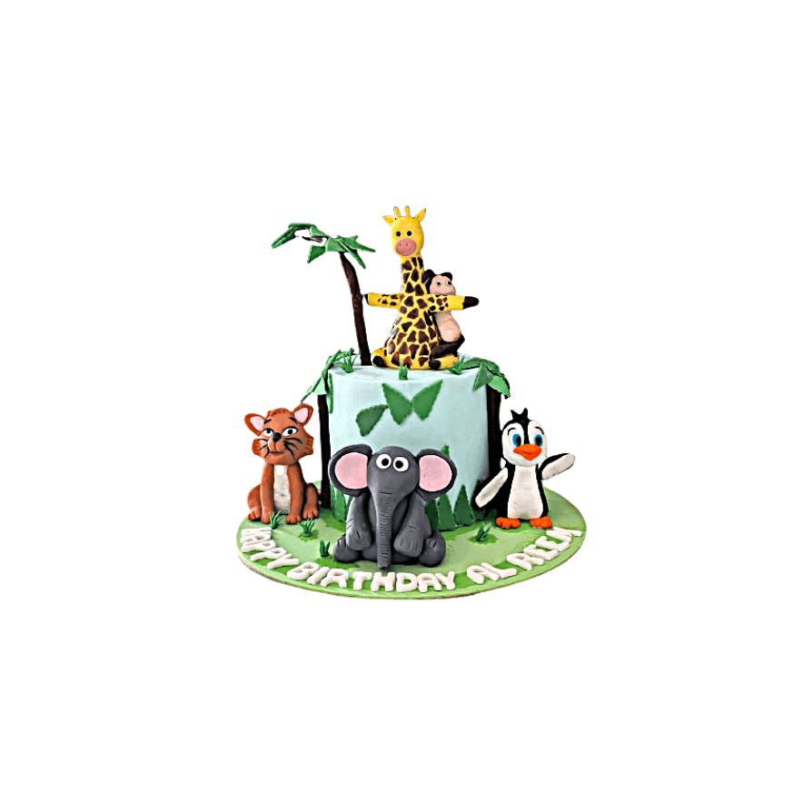 Jungle / Animal Cake in Abu Dhabi | Jungle / Animal theme cakes Delivery UAE – Legrandeuae