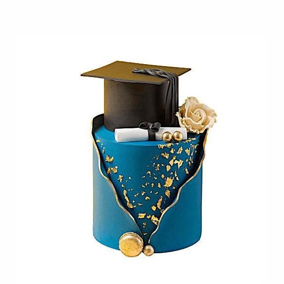 Hard Work Pays Off Blue Graduation Cake – Abu Dhabi in Abu Dhabi | Graduations Cakes Delivery UAE – Legrandeuae