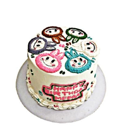 Cute Labubu character theme design - Abu Dhabi in Abu Dhabi | Labubu Cakes Delivery UAE – Legrandeuae