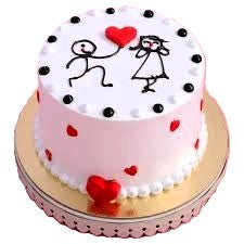 Valentine's Day Cake VD 5 in Abu Dhabi | valentines cake and flowers Delivery UAE – Legrandeuae