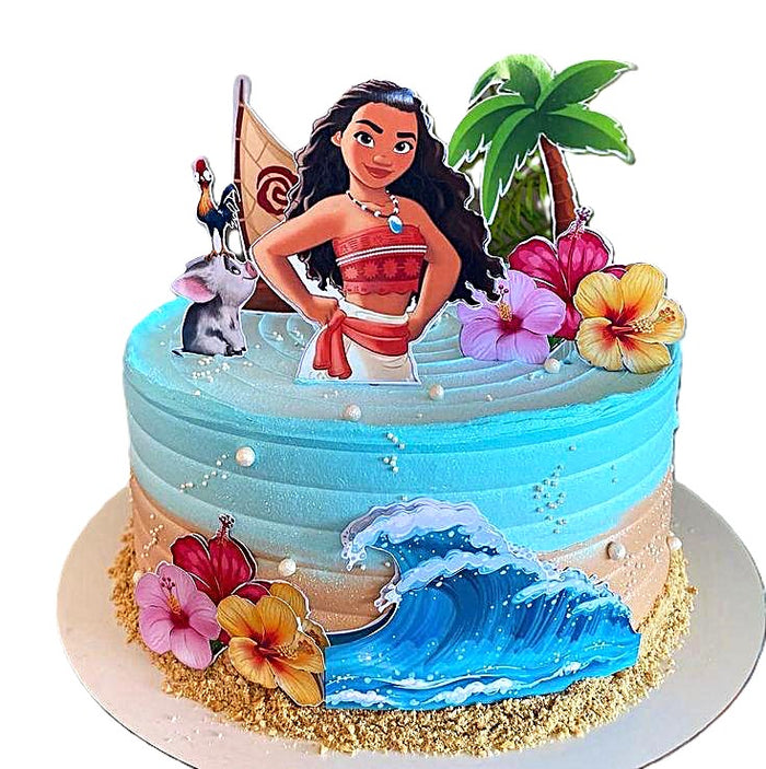 Moana Tropical Wave Cake – Tropical Birthday Cake Abu Dhabi UAE Delivery in Abu Dhabi | Moana cakes Delivery UAE – Legrandeuae