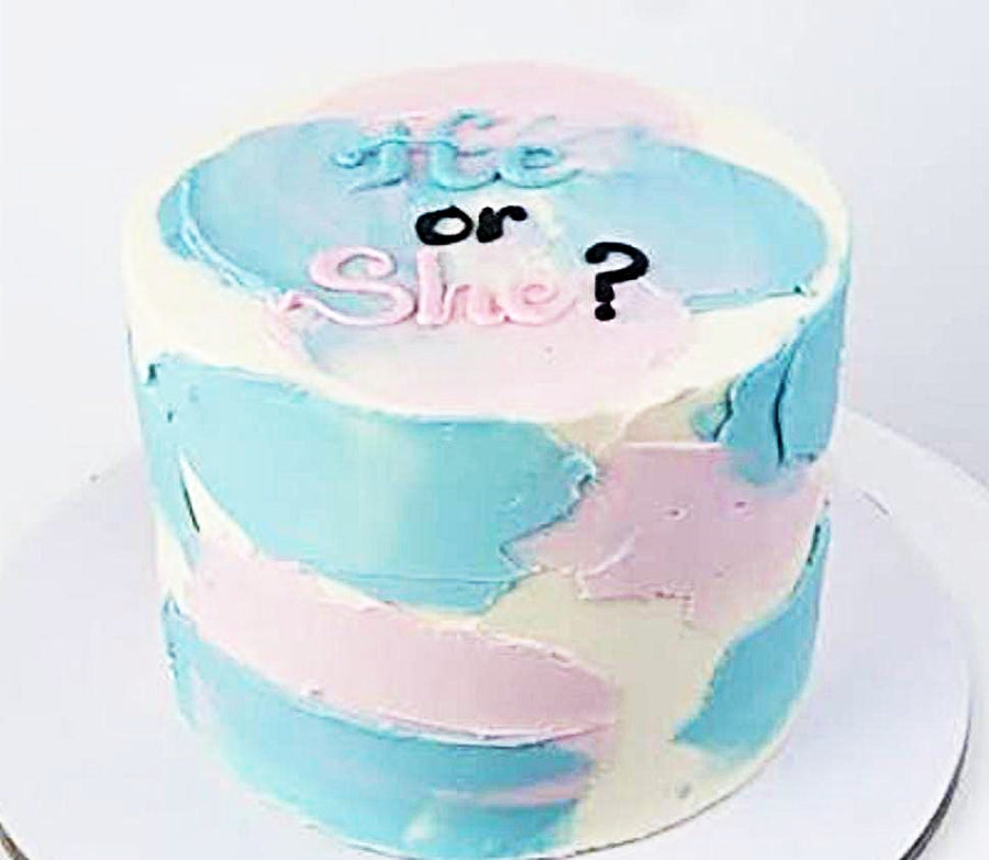 The Mystery Marble Gender Reveal Cake
