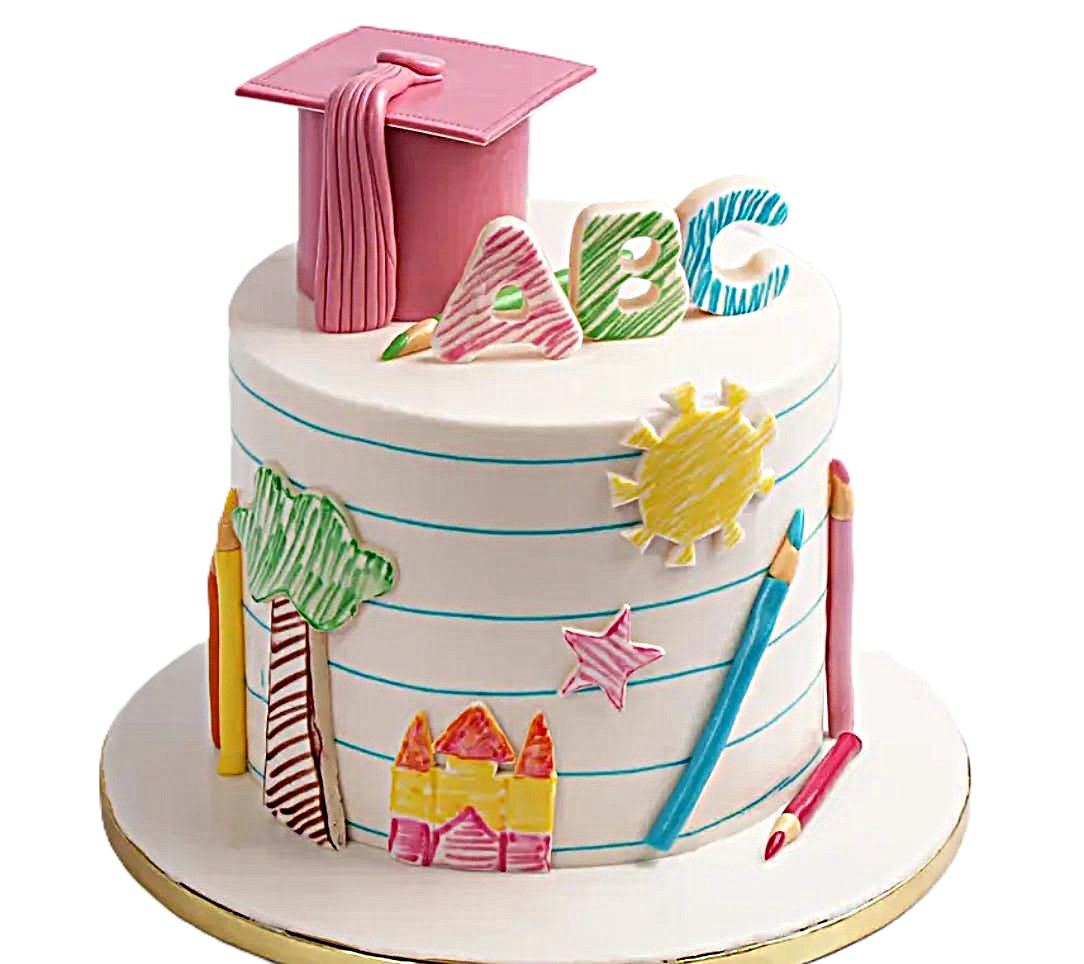 Smart Start Back to School Cake – Creative School Theme Celebration Cake | Abu Dhabi & UAE Delivery in Abu Dhabi | Back to School Cakes Delivery UAE – Legrandeuae