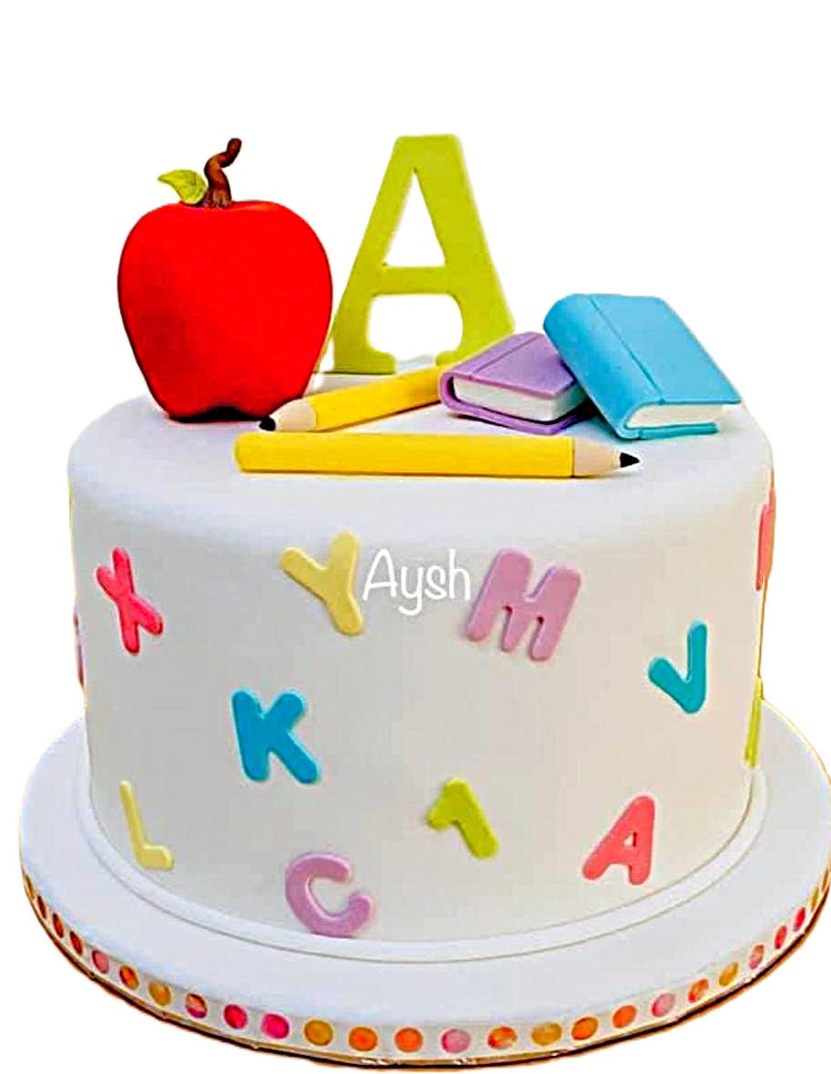 School Supplies Back to School Cake – Creative Books & Pencil Theme Cake | Abu Dhabi & UAE Delivery in Abu Dhabi | Back to School Cakes Delivery UAE – Legrandeuae