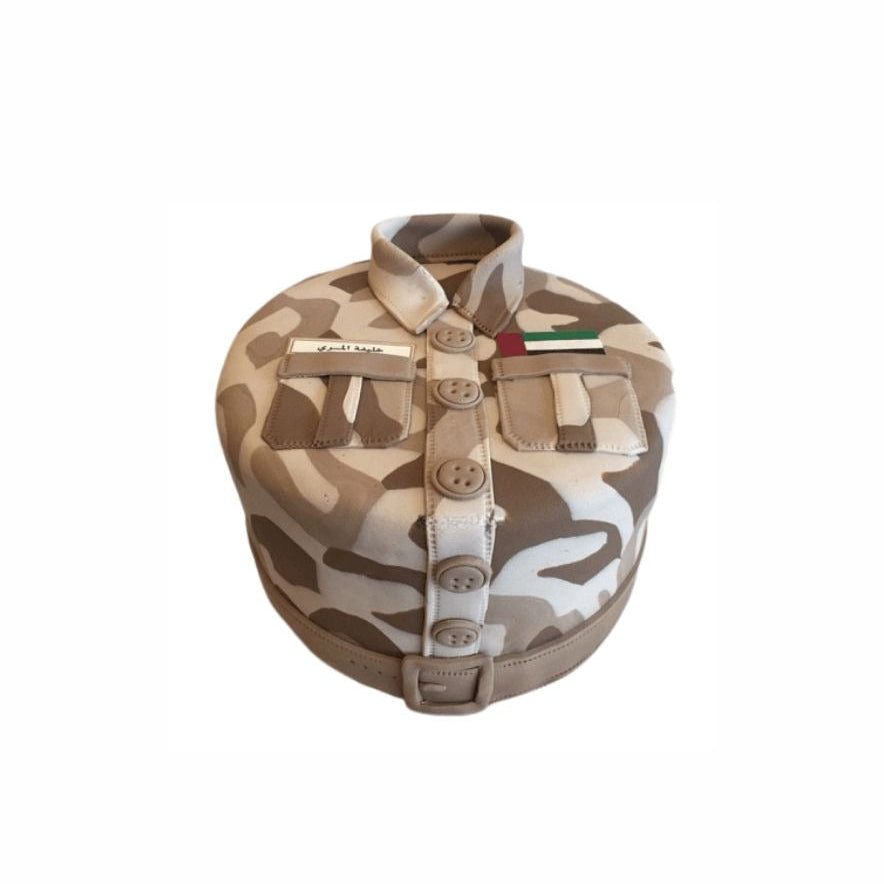 Elegant Design Defence Cake - Abu Dhabi