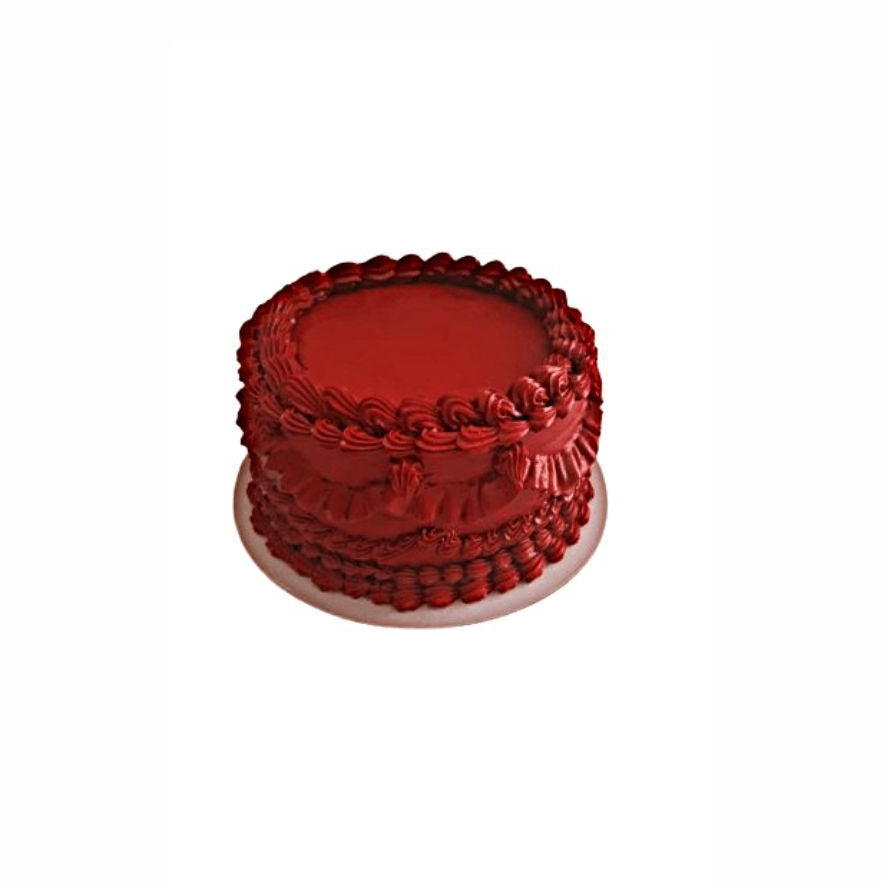 Small Red Vintage Cake – Elegant Mini Birthday Cake for Adults | Abu Dhabi & UAE Delivery in Abu Dhabi | Birthday Cakes – Adults Delivery UAE – Legrandeuae