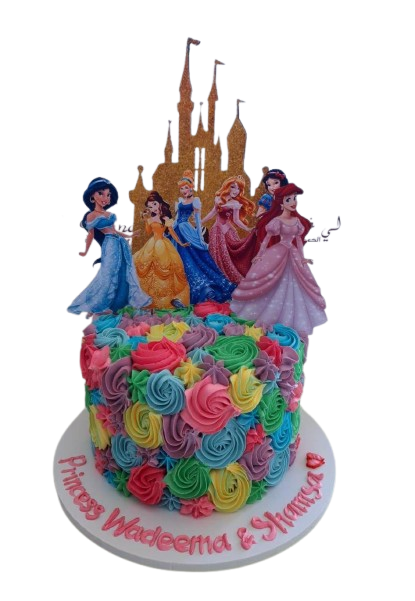 Princess Kingdom Celebration Cake – Princess Birthday Cake Abu Dhabi