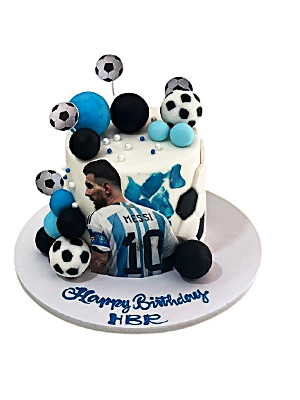 Soccer Goal Birthday Cake in Abu Dhabi | Football Cakes Delivery UAE – Legrandeuae