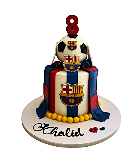 Soccer Goal Birthday Cake in Abu Dhabi | Football Cakes Delivery UAE – Legrandeuae