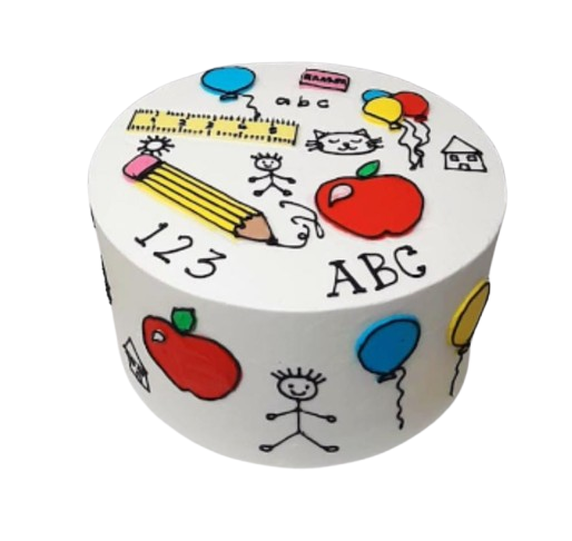 Learning Adventure Back to School Cake – Creative School Theme Celebration Cake | Abu Dhabi & UAE Delivery in Abu Dhabi | Back to School Cakes Delivery UAE – Legrandeuae