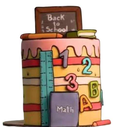 Book & Pencil Back to School Cake
