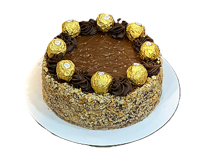 Ferrero Rocher Cake – Hazelnut Chocolate Cake Abu Dhabi in Abu Dhabi | Cakes Delivery UAE – Legrandeuae