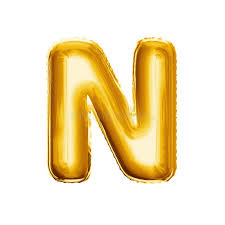 N Gold Alphabet Helium Balloon – Party Balloon Abu Dhabi in Abu Dhabi | Balloons Delivery UAE – Legrandeuae