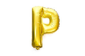 P Gold Alphabet Helium Balloon – Party Balloon Abu Dhabi in Abu Dhabi | Balloons Delivery UAE – Legrandeuae
