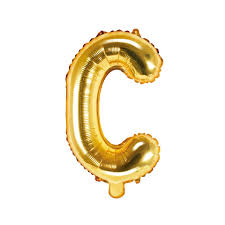 C Gold Alphabet Helium Balloon – Party Balloon Abu Dhabi in Abu Dhabi | balloons Delivery UAE – Legrandeuae