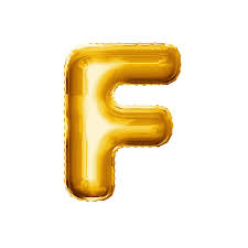 F Gold Alphabet Helium Balloon – Party Balloon Abu Dhabi in Abu Dhabi | Balloons Delivery UAE – Legrandeuae