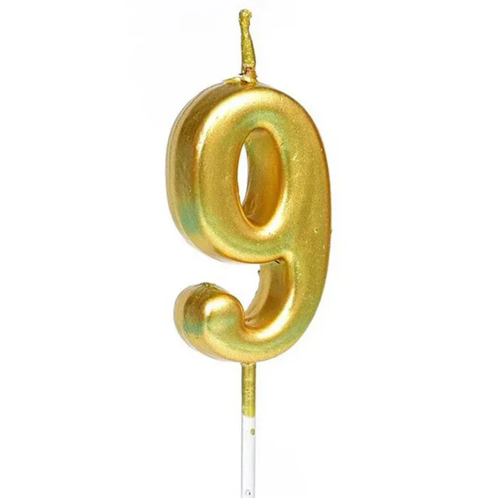 Gold Number Cake Candles – Birthday Number Candles Abu Dhabi in Abu Dhabi | Candles Delivery UAE – Legrandeuae