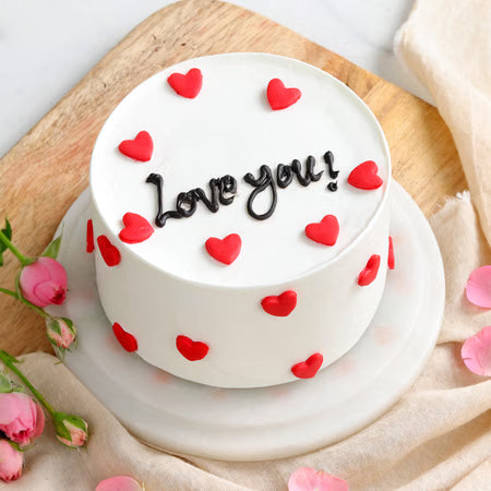 Valentine's Day Cake VD 8 in Abu Dhabi | valentines cake and flowers Delivery UAE – Legrandeuae