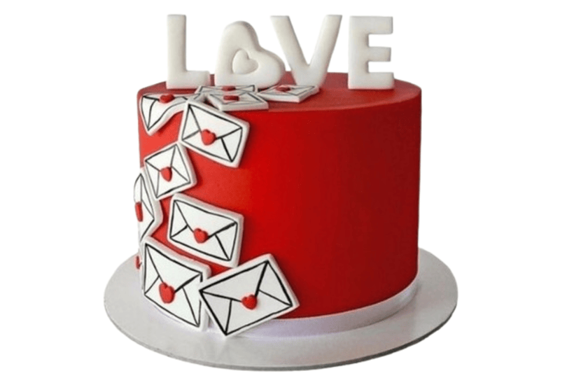Valentine's Day Cake VD 11 in Abu Dhabi | valentines cake and flowers Delivery UAE – Legrandeuae
