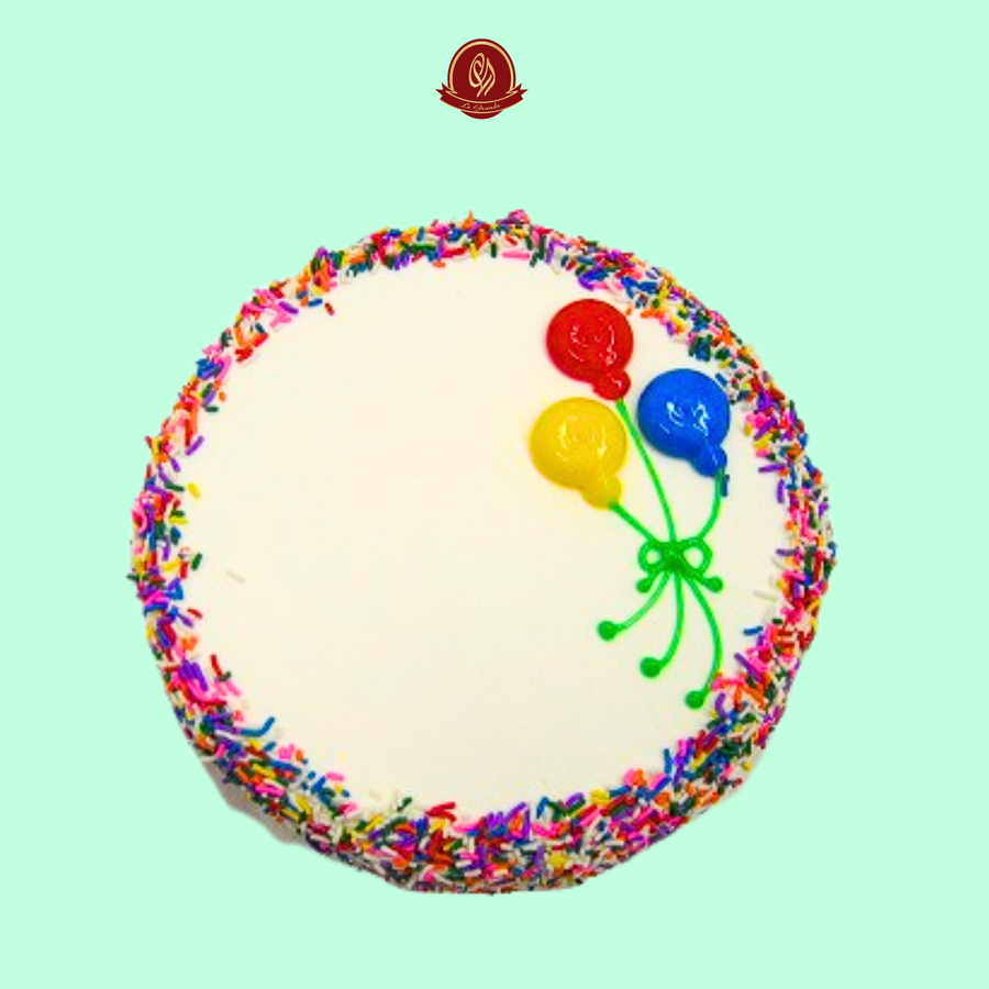 Balloon Sprinkle New Year Cake - Abu Dhabi in Abu Dhabi | New Year Cakes Delivery UAE – Legrandeuae
