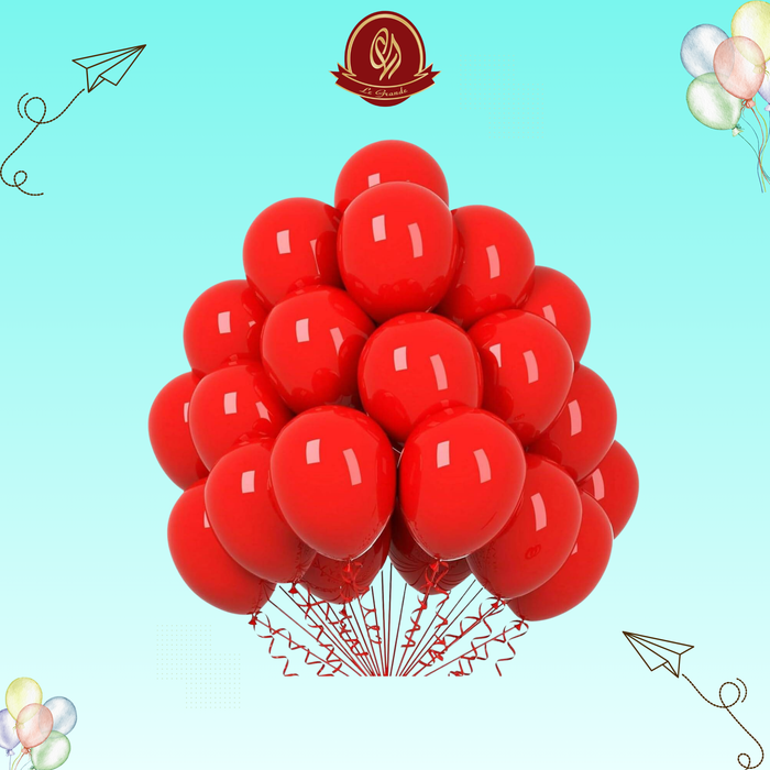 Bright Red Color Helium Balloons 25 Pcs – Party Balloon Abu Dhabi in Abu Dhabi | balloons Delivery UAE – Legrandeuae