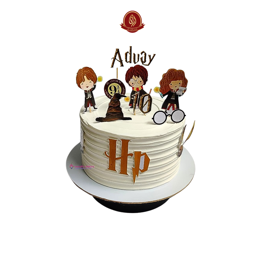 Harry Potter White Ombre design Cake - Abu Dhabi in Abu Dhabi | Harry Potter cakes Delivery UAE – Legrandeuae