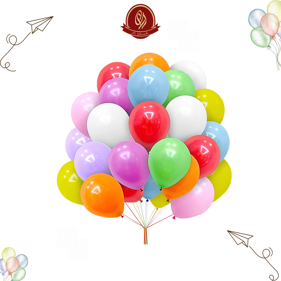 Multi-Color Helium Balloons 25 Pcs – Party Balloon Abu Dhabi in Abu Dhabi | balloons Delivery UAE – Legrandeuae