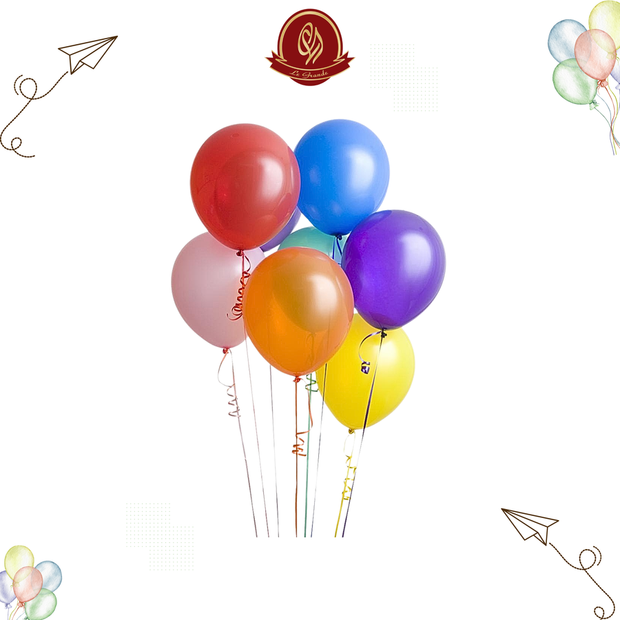 Multi-Color Helium Balloons 8 Pcs – Party Balloon Abu Dhabi in Abu Dhabi | balloons Delivery UAE – Legrandeuae