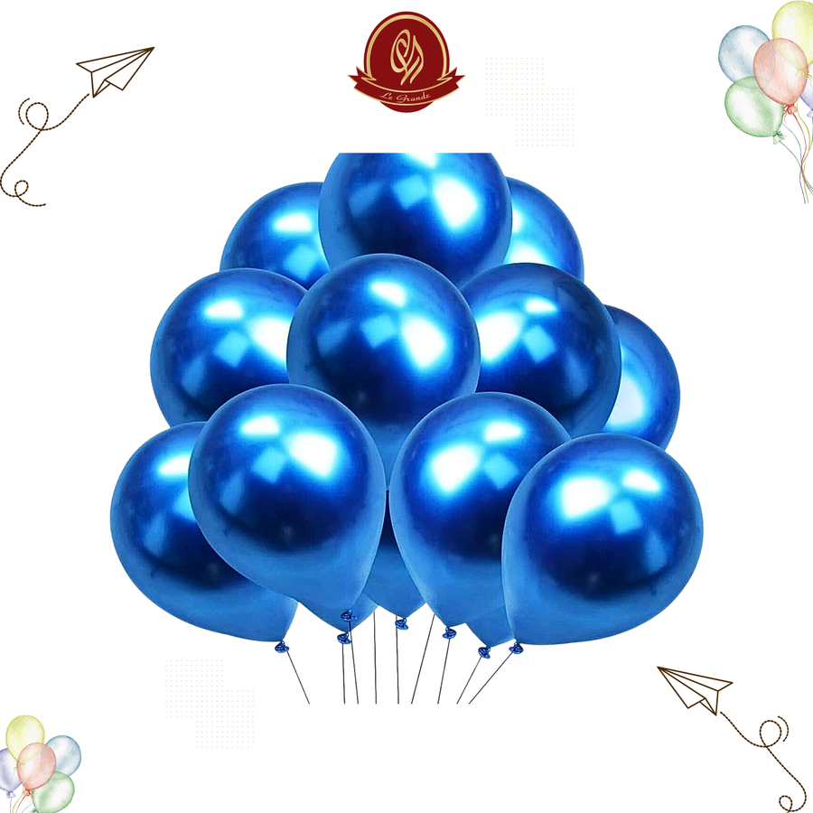 Blue Color Helium Balloons 10 Pcs – Party Balloon Abu Dhabi in Abu Dhabi | balloons Delivery UAE – Legrandeuae